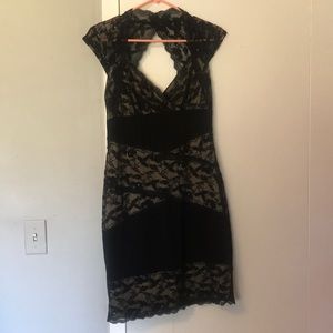 Black Lace Cocktail Dress